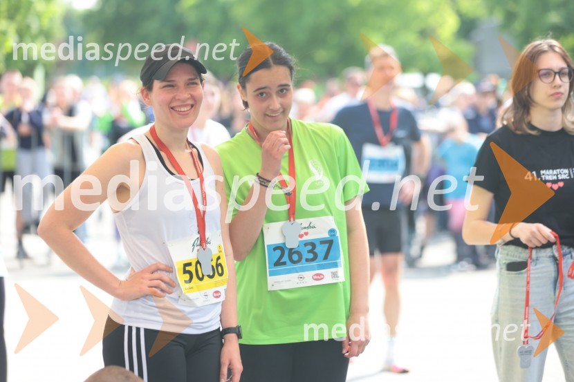  Eva Semič;  Ema Semič Popovič41. Maraton treh src
