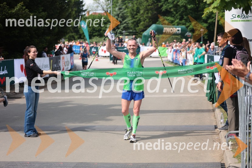  Karl Petelinšek, 1. mesto, Nordijska hoja - moški F, 41. Maraton treh src41. Maraton treh src