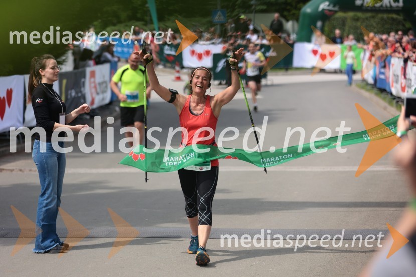  Tina Marie Rowe, 1. mesto, nordijska hoja ženske F, 41. Maraton treh src41. Maraton treh src