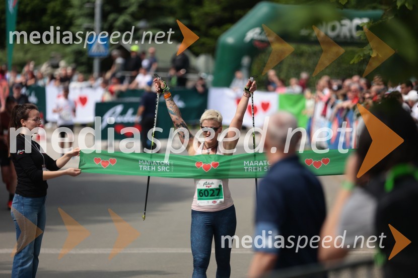  Mojca Šraj, 2. mesto, nordijska hoja ženske F, 41. Maraton treh src41. Maraton treh src