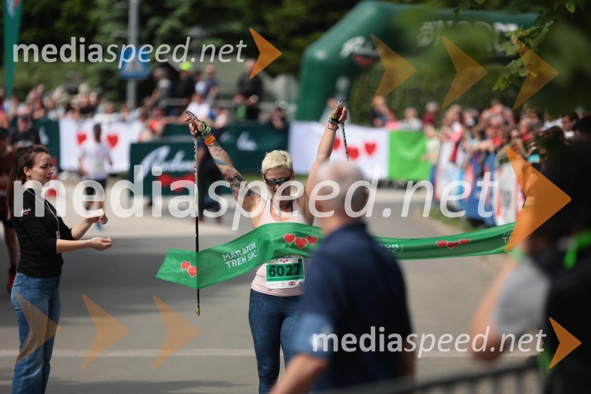  Mojca Šraj, 2. mesto, nordijska hoja ženske F, 41. Maraton treh src41. Maraton treh src