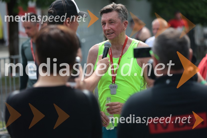  Mitja Šeško, moderator prireditev ;  Borut Pahor, nekdanji predsednik Republike Slovenije41. Maraton treh src