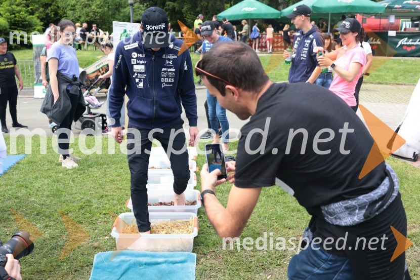  Domen Prevc, smučarski skakalec;  Jernej Damjan, nekdanji smučarski skakalec41. Maraton treh src