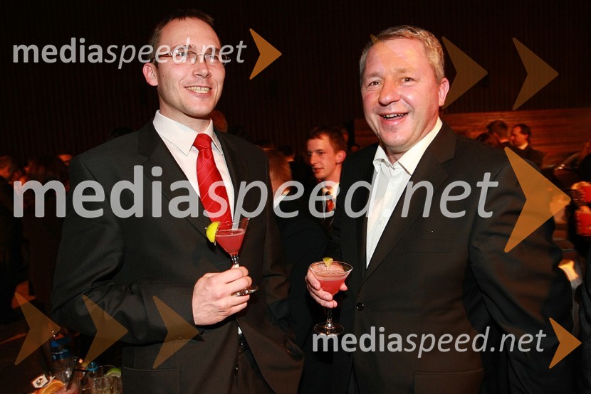 Rasto Oderlap, namestnik direktorja AC - Intercar d.o.o. in Štefan Vöröš, generalni direktor AC - IntercarViktorji 2008, zaključna zabava na Gospodarskem razstavišču