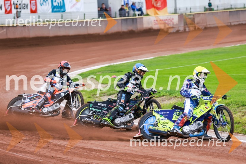  Maurice Brown, speedwyaist, Avstralija;  Bastian Borke, speedwayist, Danska;  Petr Chlupáč, speedwayist, ČeškaSpeedway, kvalifikacije SP U21, Grmek do 6. mesta