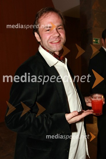 Jure Ivanušič, igralec in glasbenikViktorji 2008, zaključna zabava na Gospodarskem razstavišču