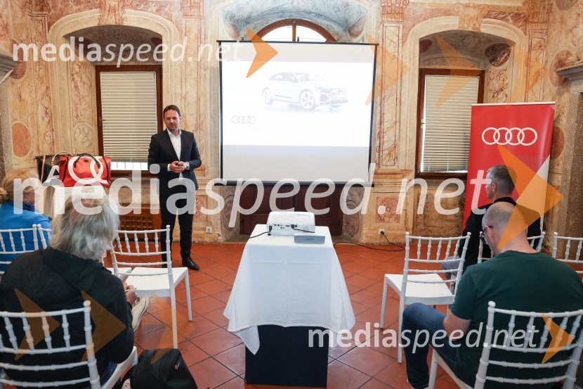  Franci Bolta, direktor znamke Audi pri podjetju Porsche Slovenija d.o.o.Novi Audi Q8 e-tron, predstavitev