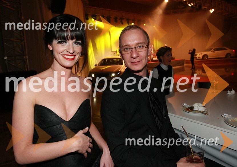 Ana Dolinar, igralka in in Uroš Smolej, igralecViktorji 2008, zaključna zabava na Gospodarskem razstavišču
