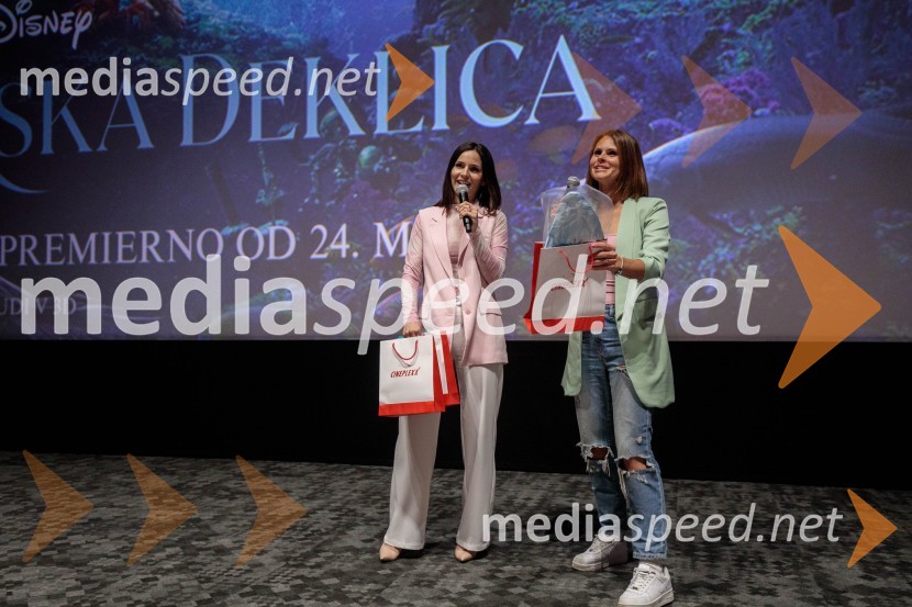  Lea Sirk, pevka;  Teja  Jugovic, spletna vplivnica, Cool mamacitaMala morska deklica, premiera filma v Cineplexx Ljubljana