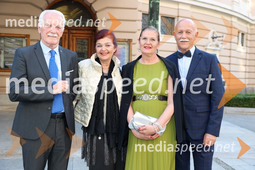  Andrej Guček, zdravnik; doc.dr. Nena Kopčavar Guček, zdravnica;  Polona  Praprotnik;  Frane Praprotnik, podjetnikEvgenij Onjegin, premiera opere na odru SNG Opera in balet Ljubljana