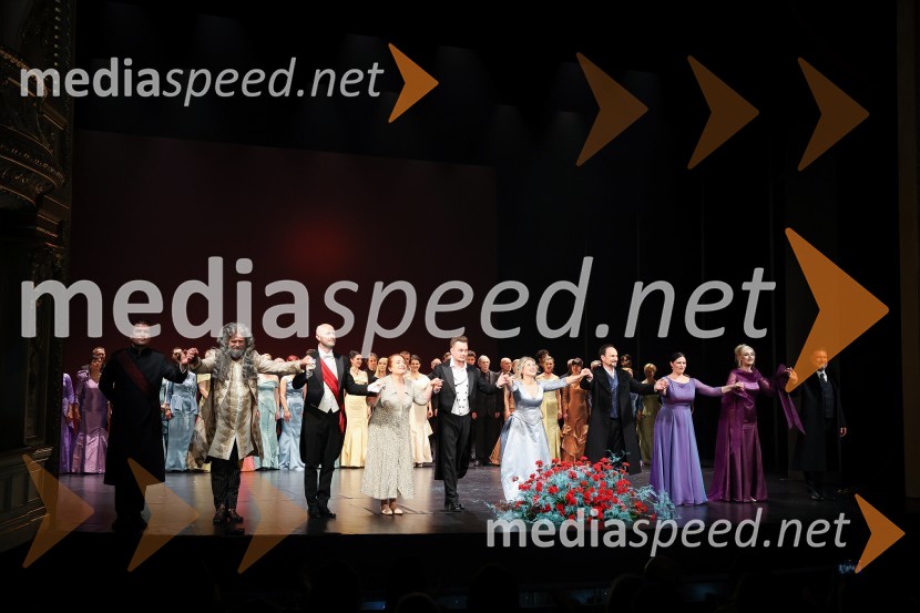  Rok Bavčar, operni pevec;  Matej Vovk, tenorist, Spoletta;  Peter Martinčič, operni pevec;  Barbara Sorč, operna pevka;  Jaka Mihelač, operni pevec;  Martina  Zadro, operna pevka;  Dejan Maksimilijan Vrbančič, operni pevec;  Nuška Drašček, pevka;  Sara Briški Cirman - Raiven, pevka, harfistka;  Janko  Volčanšek, bas, Slovenski oktetEvgenij Onjegin, premiera opere na odru SNG Opera in balet Ljubljana