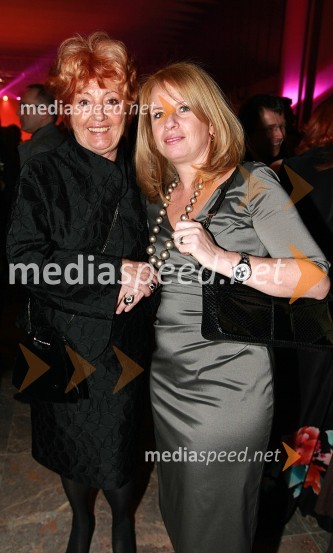 Bernarda Jeklin, nekdanja urednica revije Jana in dobitnica Viktorja za življenjsko delo in ...Viktorji 2008, zaključna zabava na Gospodarskem razstavišču