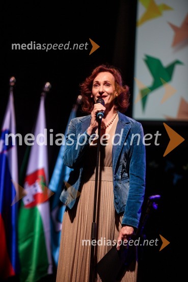  Saša  Pavček, igralka, Predsednica združenja dramskih umetnikov Slovenije, prejemnica Borštnikovega prstanaSlavnostna prireditev ob 60-letnici Pionirskega doma