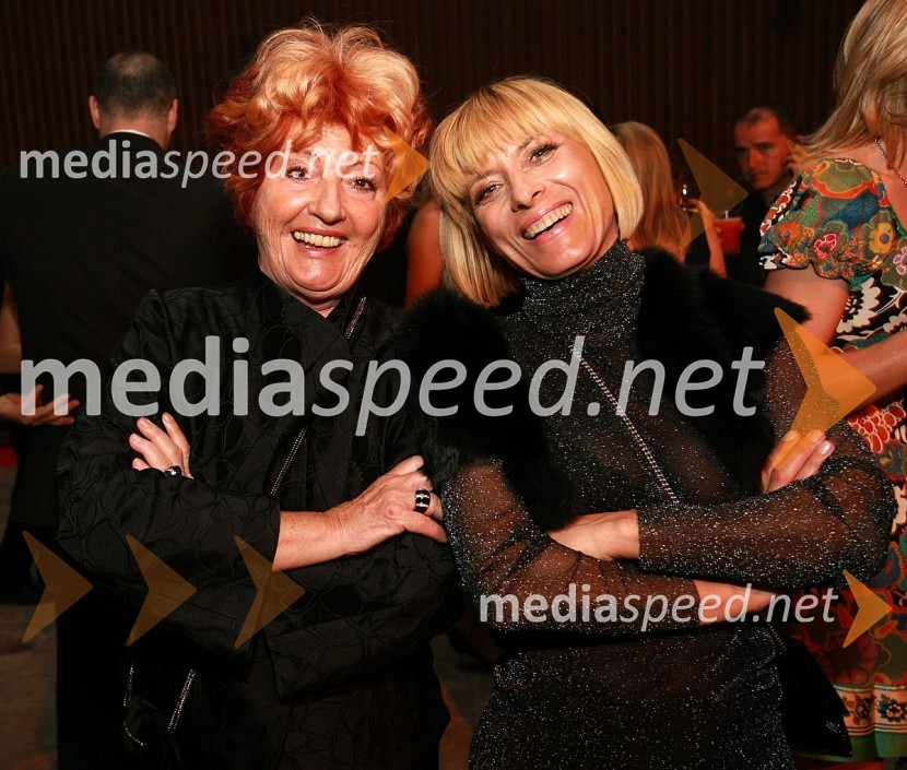 Bernarda Jeklin, nekdanja urednica revije Jana in dobitnica Viktorja za življenjsko delo in Barbra Jermann, urednica revije LadyViktorji 2008, zaključna zabava na Gospodarskem razstavišču