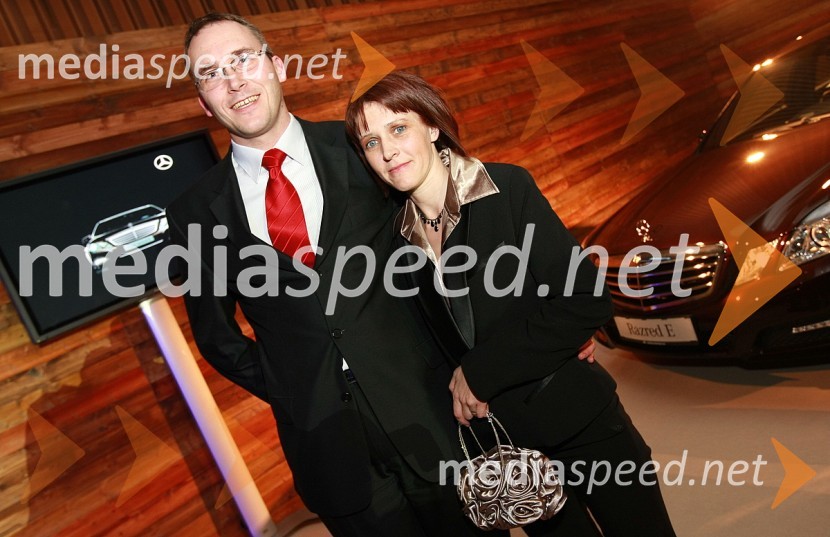Rasto Oderlap, namestnik direktorja AC - Intercar d.o.o. z ženo KarmenViktorji 2008, zaključna zabava na Gospodarskem razstavišču