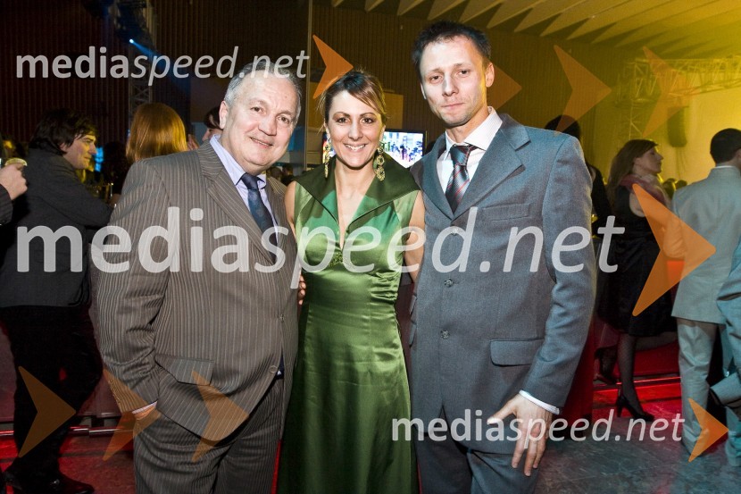 ..., Alenka Bikar, nekdanja atletinja in življenjski sopotnik MarjanViktorji 2008, zaključna zabava na Gospodarskem razstavišču