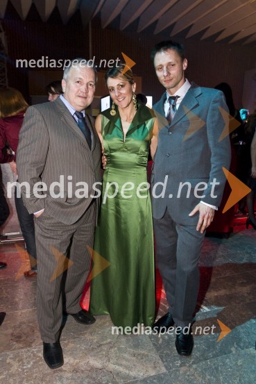 ..., Alenka Bikar, nekdanja atletinja in življenjski sopotnik MarjanViktorji 2008, zaključna zabava na Gospodarskem razstavišču