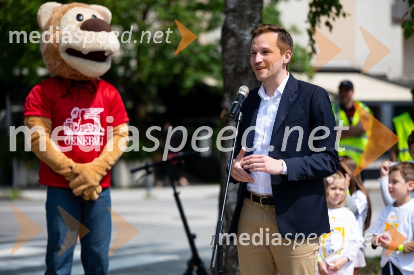  Matija Kovač, župan, MO CeljePrva 3D zebra v Celju