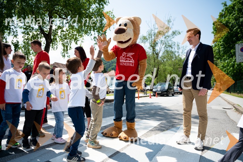  Matija Kovač, župan, MO CeljePrva 3D zebra v Celju