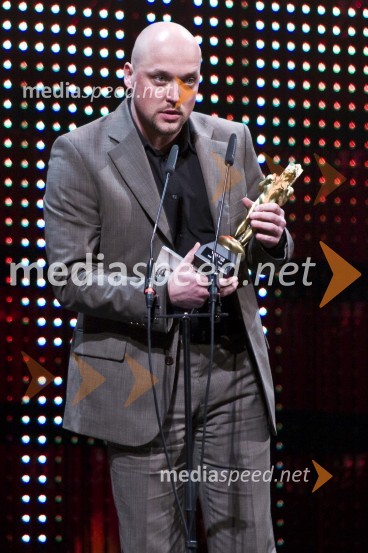 David Irgolič, glavni in odgovorni urednik radia CenterViktorji 2008, dogajanje na odru in v dvorani