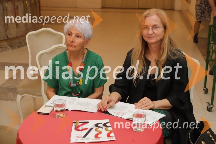  Ivanka Mulec Ploj, predsednica Glasbene matice Ljubljana;  Urška ČopPredstavitev repertoarja sezone 2023/2024 Slovenskega narodnega gledališča Maribor