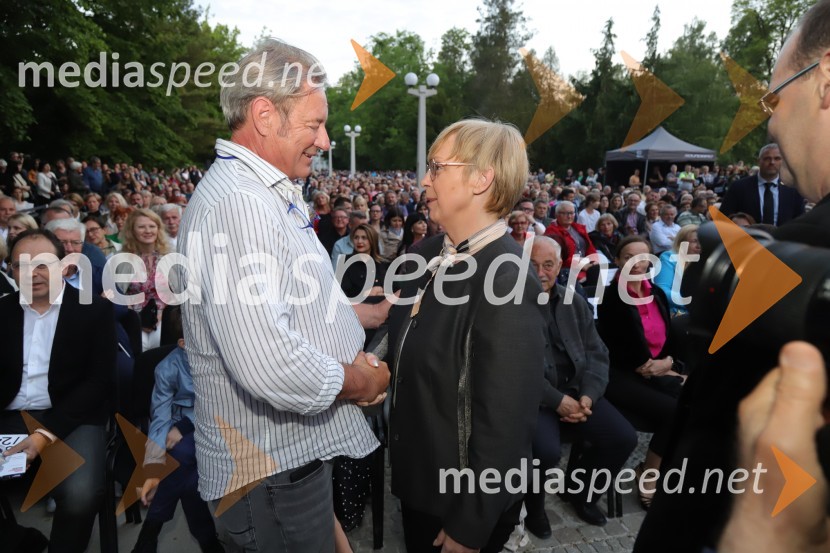  Vladimir  Rukavina Gogo, direktor Narodnega doma Maribor ter direktor Festivala Lent ; dr. Nataša Pirc Musar, predsednica Republike SlovenijeOperna noč 2023