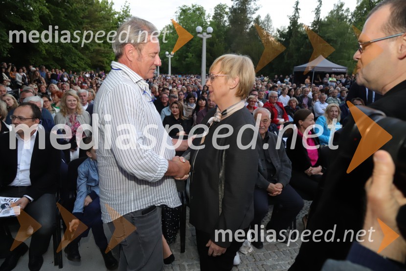  Vladimir  Rukavina Gogo, direktor Narodnega doma Maribor ter direktor Festivala Lent ; dr. Nataša Pirc Musar, predsednica Republike SlovenijeOperna noč 2023