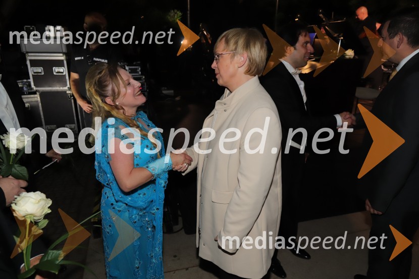  Petya Ivanova, operna solistka; dr. Nataša Pirc Musar, predsednica Republike SlovenijeOperna noč 2023