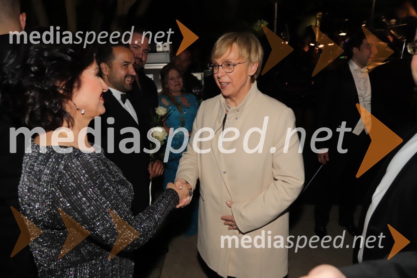  Irena  Petkova, operna pevka; dr. Nataša Pirc Musar, predsednica Republike SlovenijeOperna noč 2023