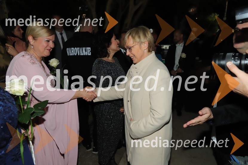 Andreja Zakonjšek Krt, sopranistka; dr. Nataša Pirc Musar, predsednica Republike SlovenijeOperna noč 2023