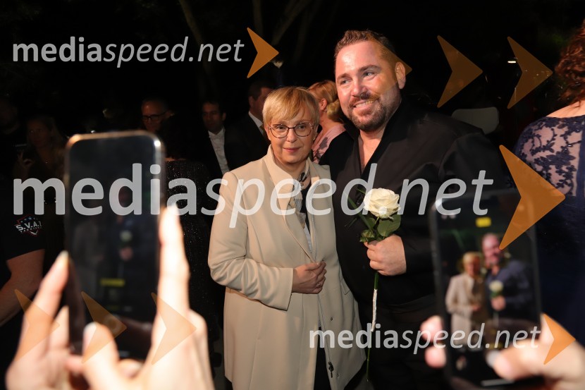 dr. Nataša Pirc Musar, predsednica Republike Slovenije;  Jaki Jurgec, operni solistOperna noč 2023