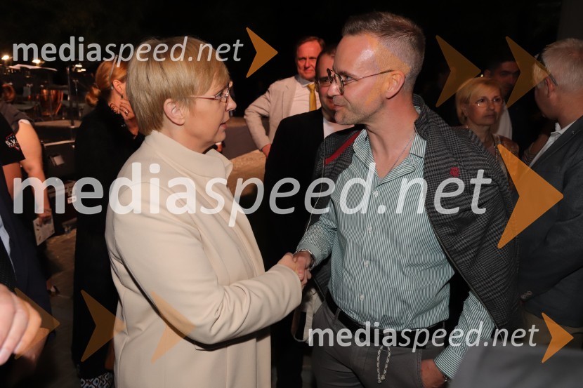 dr. Nataša Pirc Musar, predsednica Republike Slovenije;  Gregor Žigon, direktor Doma pod gorcoOperna noč 2023