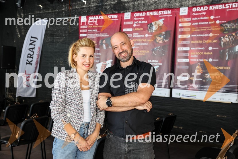  Natalija Cvetko, Mediaspeed d.o.o.;  Srečko Štagar, ZTKKPrešerno poletje 2023, novinarska konferenca