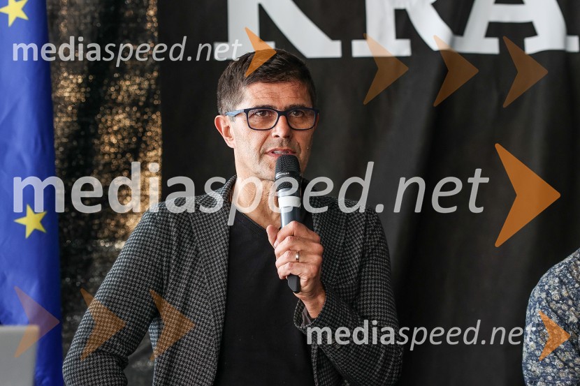  Matjaž Rakovec, župan Mestne občine KranjPrešerno poletje 2023, novinarska konferenca