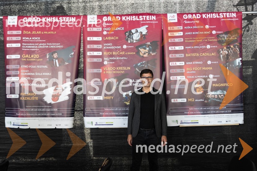  Matjaž Rakovec, župan Mestne občine KranjPrešerno poletje 2023, novinarska konferenca