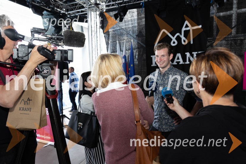  Žiga  Jelar, smučarski skakalecPrešerno poletje 2023, novinarska konferenca