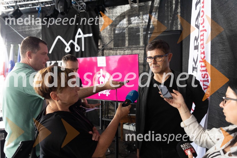  Matjaž Rakovec, župan Mestne občine KranjPrešerno poletje 2023, novinarska konferenca