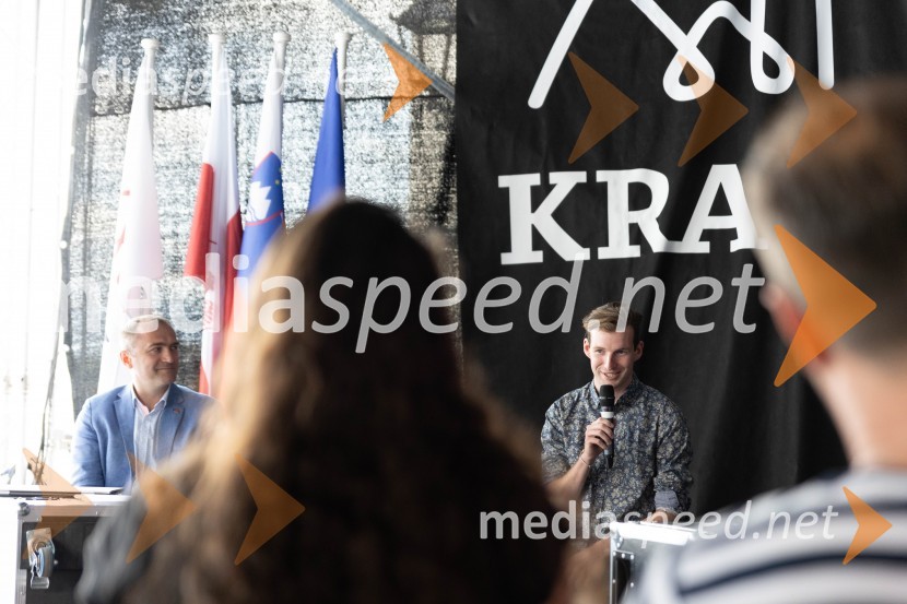  Žiga  Jelar, smučarski skakalecPrešerno poletje 2023, novinarska konferenca