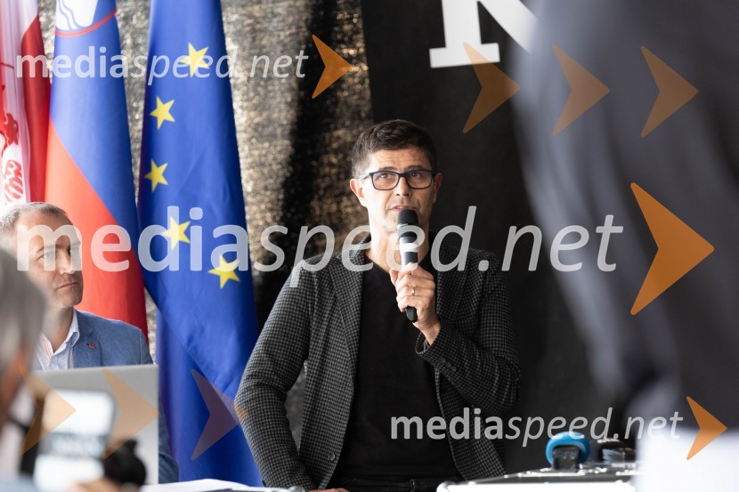  Matjaž Rakovec, župan Mestne občine KranjPrešerno poletje 2023, novinarska konferenca