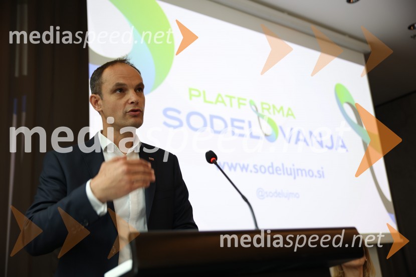  Anže Logar, poslanec SDS, predsednik Ljubljanskega odbora SDSUstanovitvena seja Platforme sodelovanja, Anže Logar