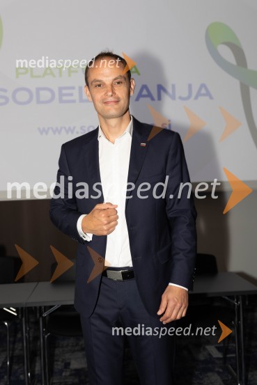  Anže Logar, poslanec SDS, predsednik Ljubljanskega odbora SDSUstanovitvena seja Platforme sodelovanja, Anže Logar