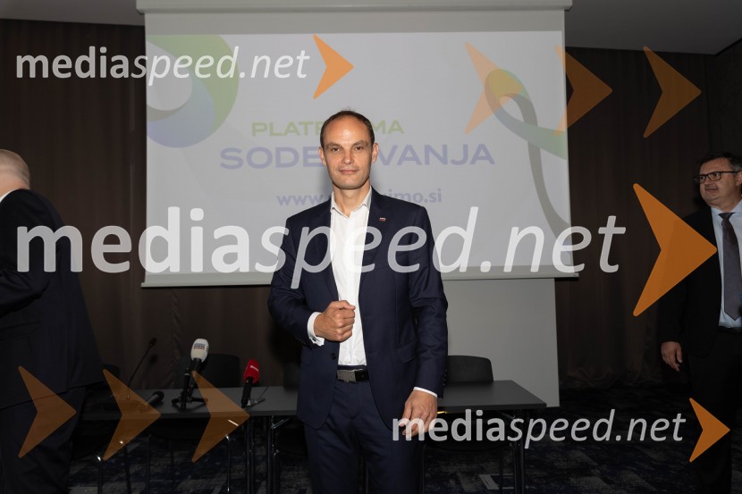  Anže Logar, poslanec SDS, predsednik Ljubljanskega odbora SDSUstanovitvena seja Platforme sodelovanja, Anže Logar