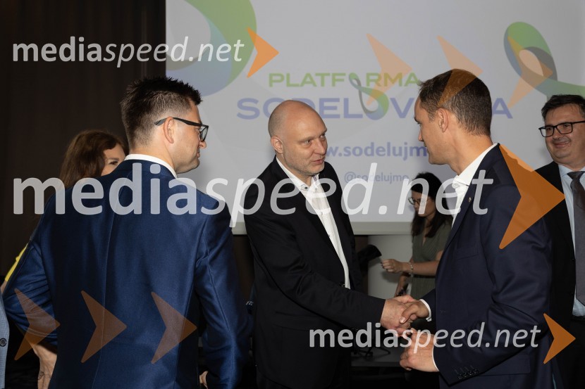  Rok Ravnikar, zdravnik;  Mitja Čander, direktor, Beletrina;  Anže Logar, poslanec SDS, predsednik Ljubljanskega odbora SDSUstanovitvena seja Platforme sodelovanja, Anže Logar