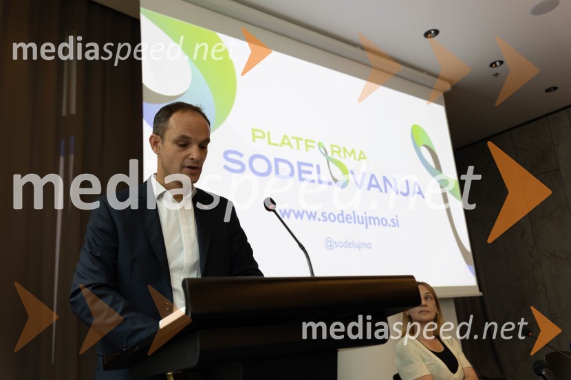  Anže Logar, poslanec SDS, predsednik Ljubljanskega odbora SDSUstanovitvena seja Platforme sodelovanja, Anže Logar