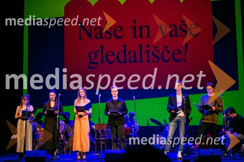  ... ;  ... ;  Lucija Harum, igralka, pevka;  Žan Brelih Hatunić, igralec;  Urban Kuntarič, igralec;  Lovro Zafred, igralecRazgrnitev repertoarja sezone 2023/24 Slovenskega ljudskega gledališča Celje