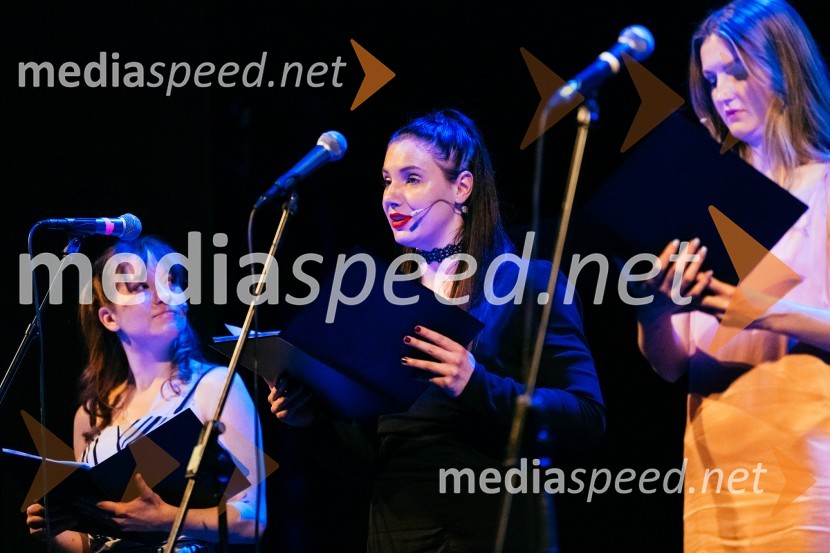  Eva Stražar, igralka;  Maša Grošelj, igralka;  Lucija Harum, igralka, pevkaRazgrnitev repertoarja sezone 2023/24 Slovenskega ljudskega gledališča Celje