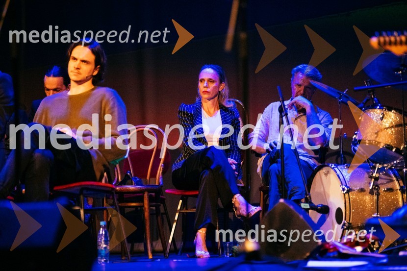  Lovro Zafred, igralec;  Manca  Ogorevc, igralka;  Branko Završan, igralecRazgrnitev repertoarja sezone 2023/24 Slovenskega ljudskega gledališča Celje