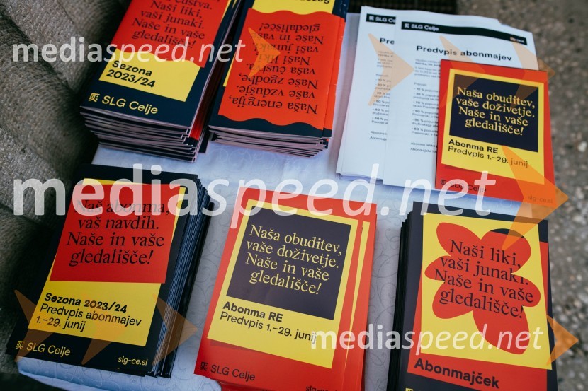 Razgrnitev repertoarja sezone 2023/24 Slovenskega ljudskega gledališča Celje