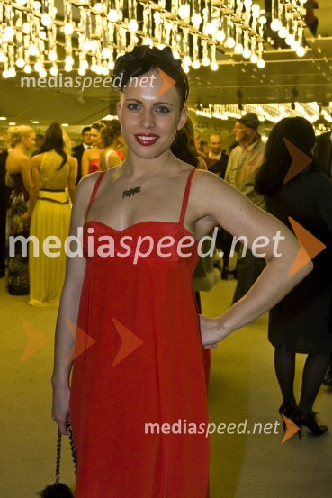 Manja Plešnar, novinarkaViktorji 2008, druženje pred dvorano