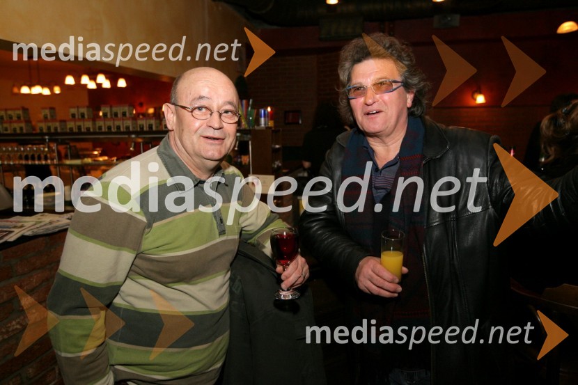 Vlado Novak, igralec, in Ivo Mojzer, pevecVeter v vejah borov, premiera no-iger v SNG Maribor